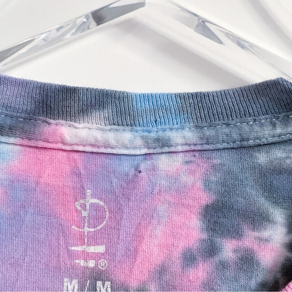 Pink Floyd Women’s Tie-Dye Crop Top - “The Dark Side of the Moon” Design, Size M - Picture 4 of 8